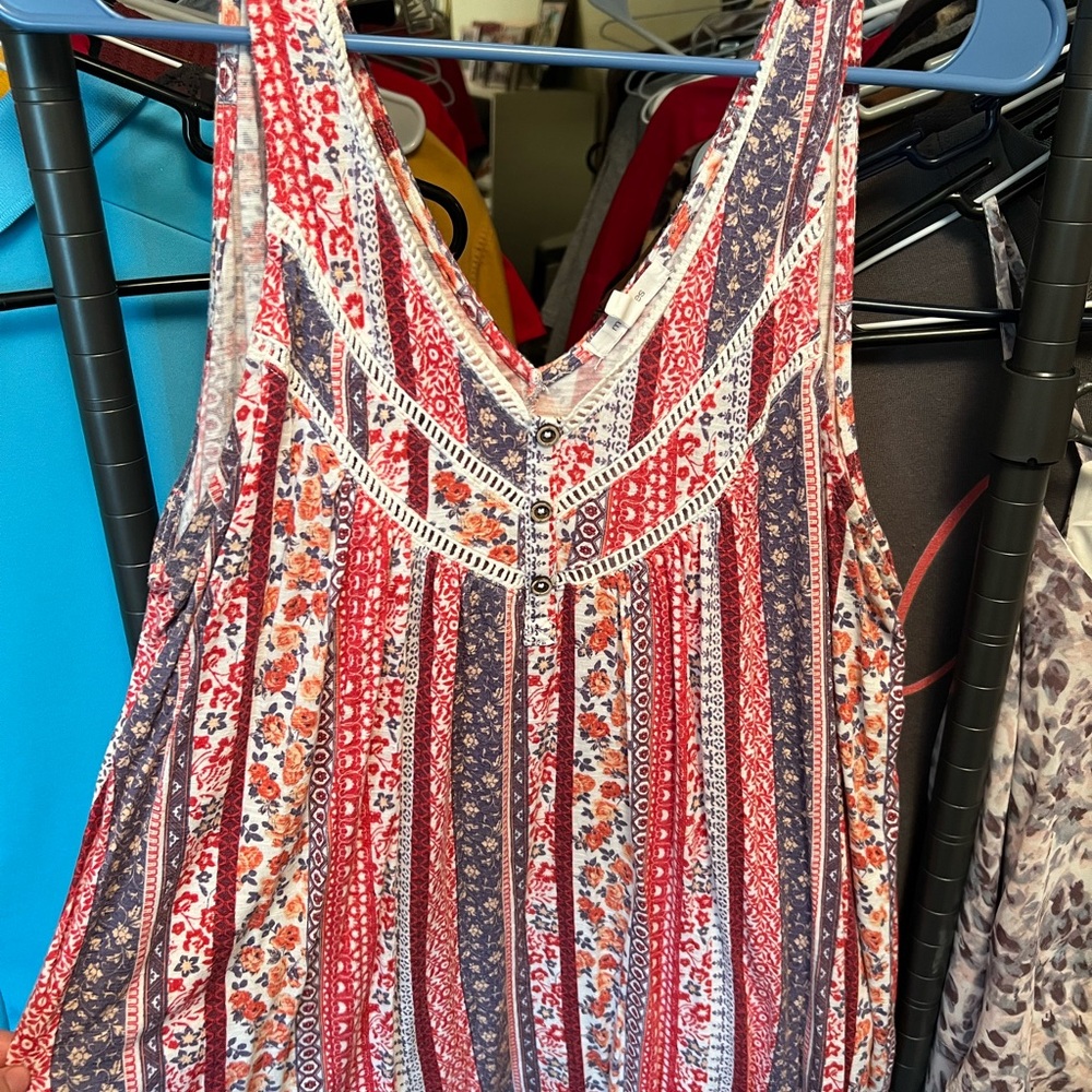 Maurices Multicolor‎ Boho tank Top size large